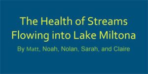 health of streams flowing into lake miltona image